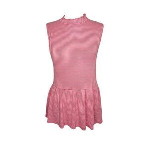 t.la Stripe Peplum Top
